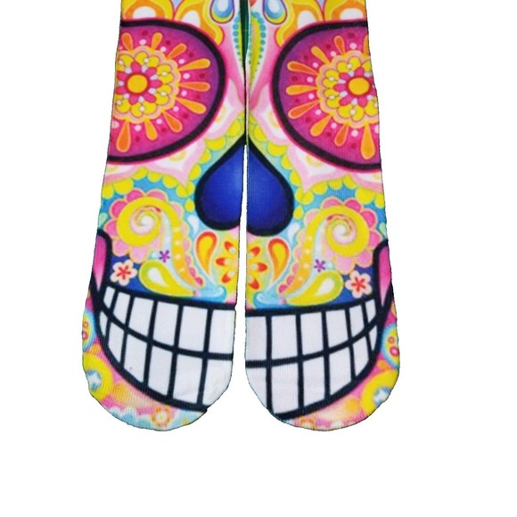 Unixsex NEW 2014 No Tag Fun Smiley Face Socks Artist Thaneeya McArdle Butterfly - Picture 3 of 5